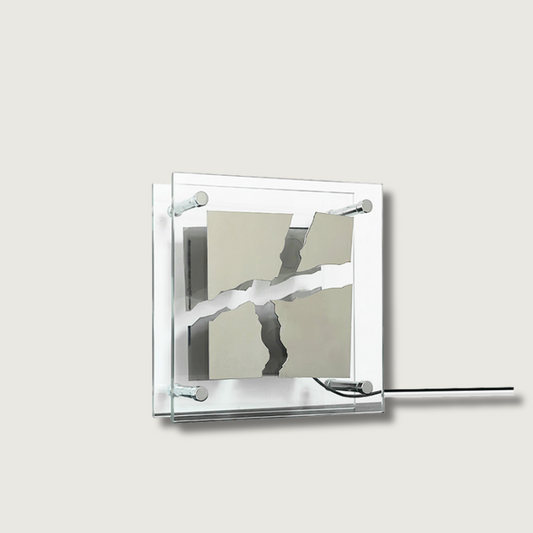 RadiantCube – Artistic Square Glass Table Lamp