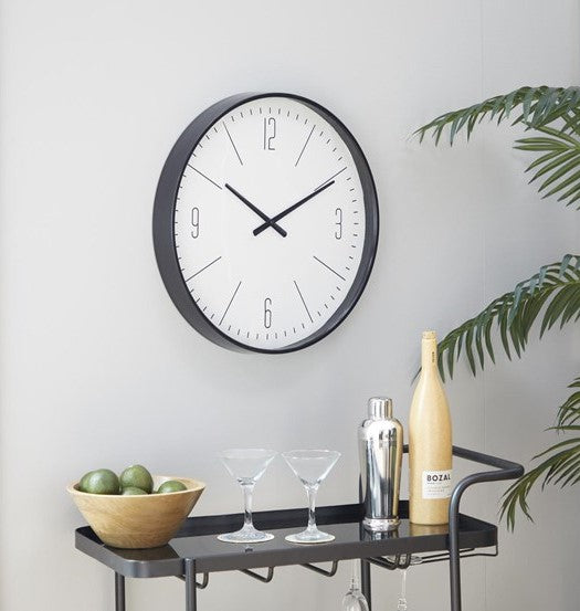 BlackGlo - Timeless Black Glass Clock