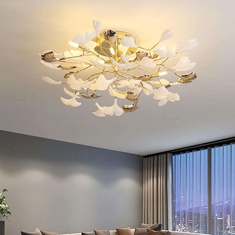 LuxeGingkoLeaf - Deckenlampe mit Gingko-Blatt-Design und subtiler Strahlkraft