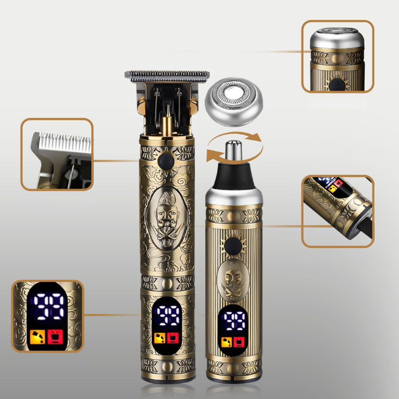 TrimMaster - 4-w-1 Profesjonalny Zestaw Maszynek do Strzyżenia