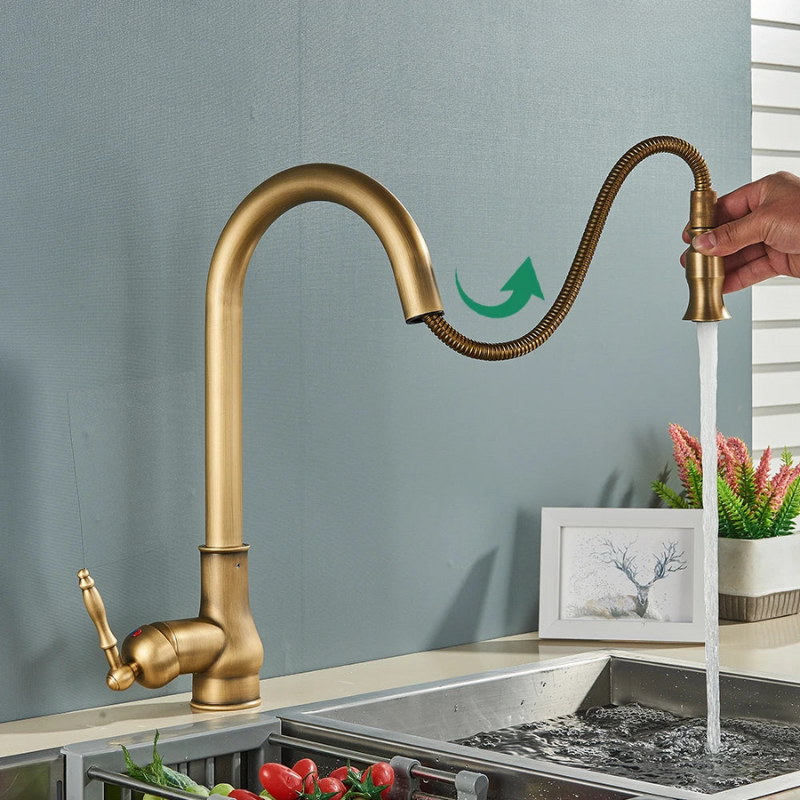 TimelessTap - Classic Brass Kitchen Faucet
