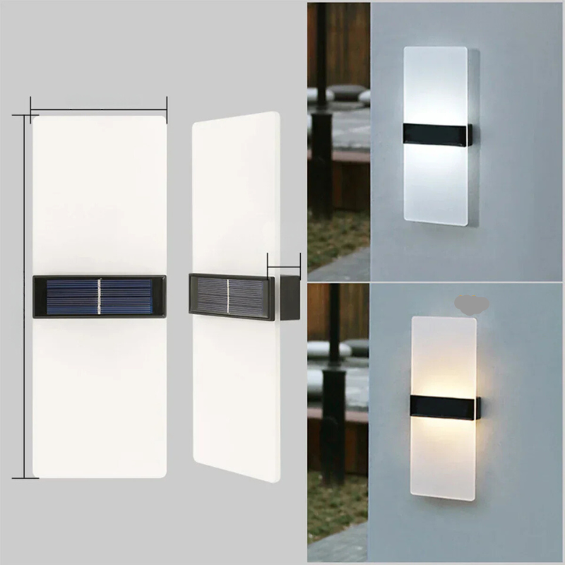 Variant image for Solar Garden Lights - Modern Weather-Resistant Outdoor Wall Lamp-3