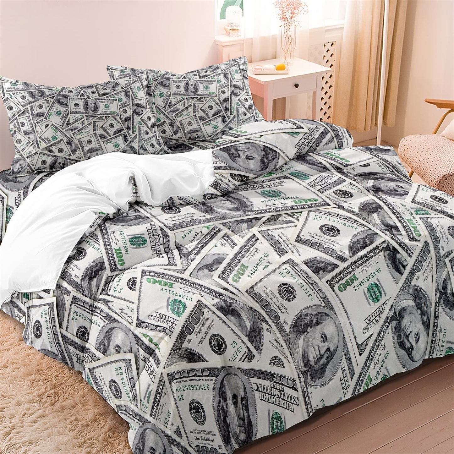 RichRush - Gold Dollar Bed Set for Kids