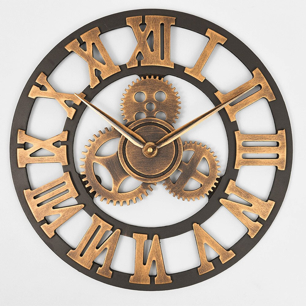 OpulentTick - Golden Wall Clock