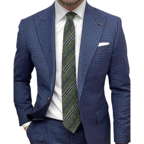 Dewitt - Men's Jacket, Blue Striped Reversible Design for Stylish Comfort-2