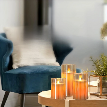 GlowLux - Decorative LED Flickering Candle Set