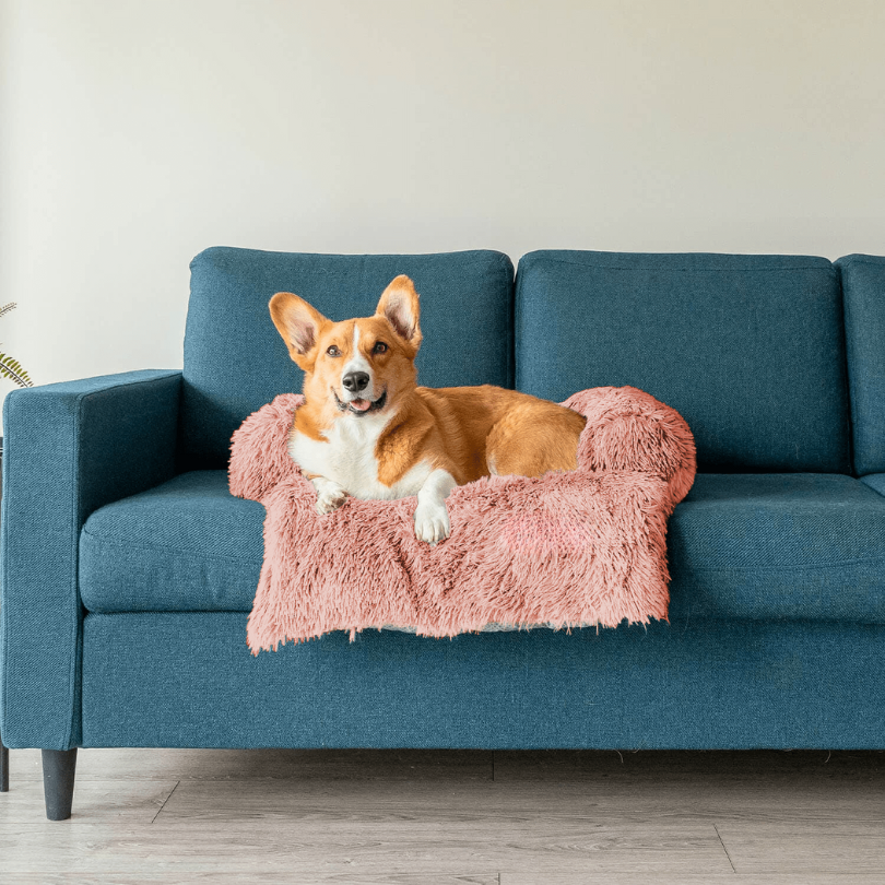 Variant image for Water-Repellent Dog Bed Protector with Soft Vegan Fur – Non-Slip, Comfortable, Suitable for All Dog Sizes-11