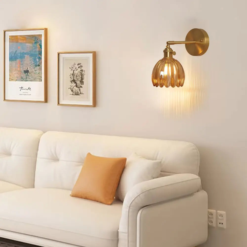 GlowForge - Stylish Wall Lamp with a Metallic Finish