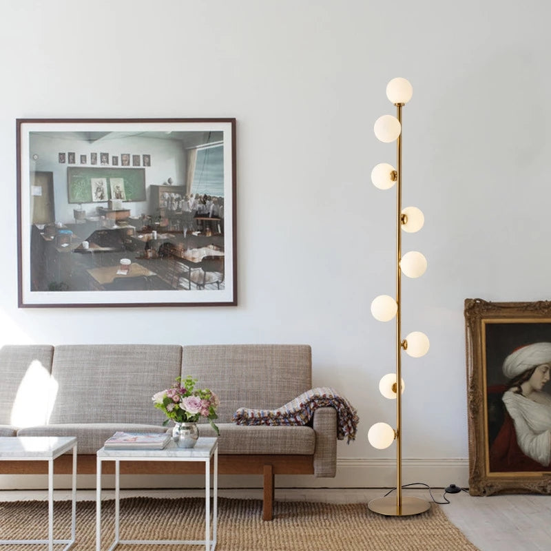 PureGold - Lámpara de Pie Nordic Gold