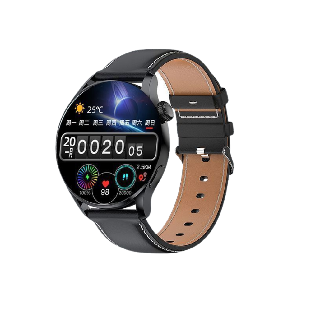 Classic Smartwatch with Health Tracking, Notifications, and Water Resistance – Elegant Design