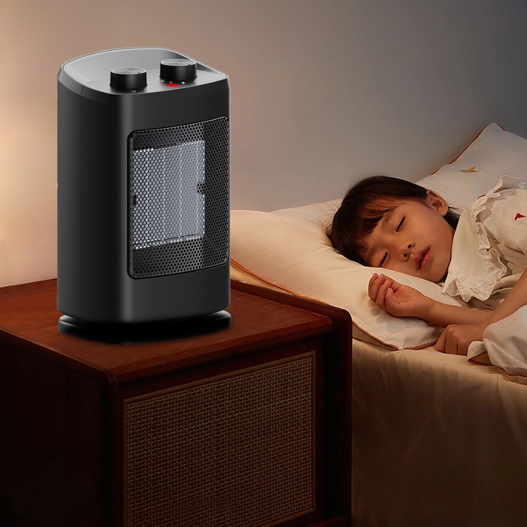 CeramiHeat | Effektiv bærbar elektrisk rumvarmer med justerbar termostat