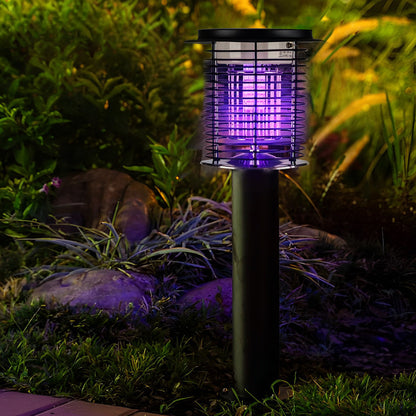 Solar & USB Rechargeable Waterproof Mosquito Killer Lamp & Bug Zapper-2