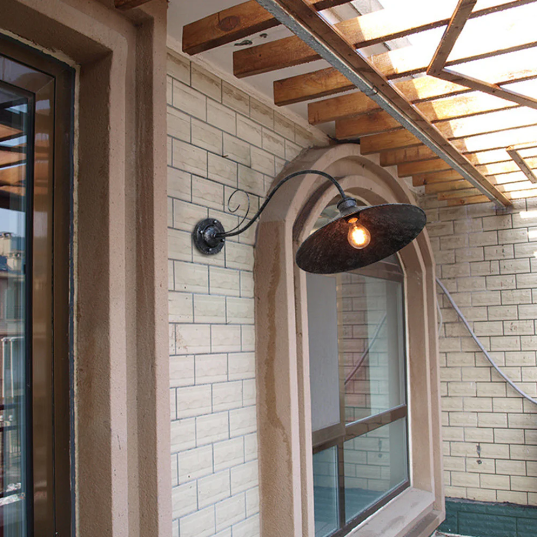 Vintage Outdoor Wall Lamp - Waterproof Exterior Wall Lights with LED Compatibility-3