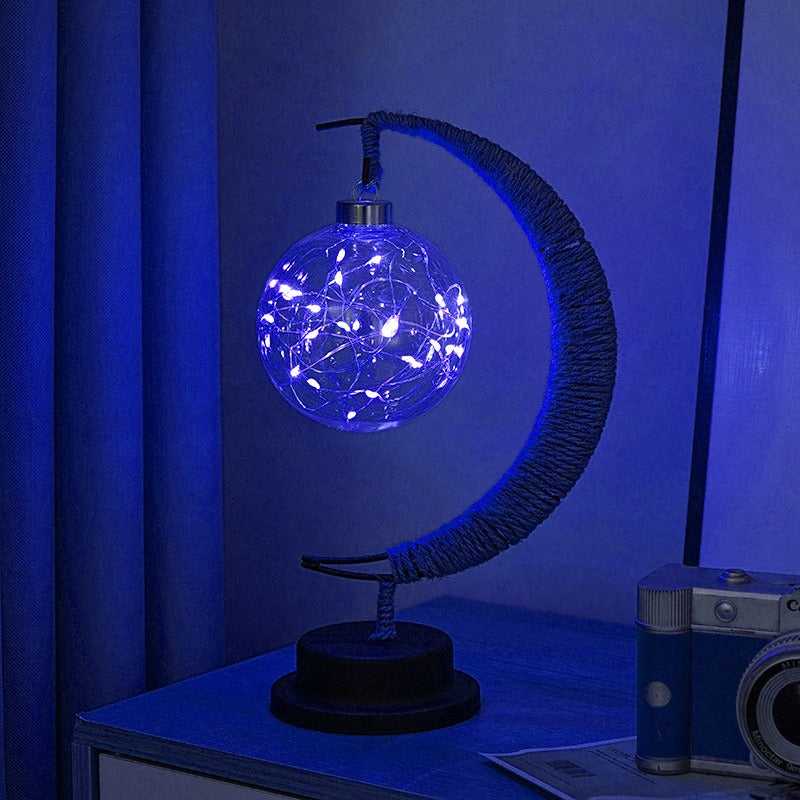 GlowLuna - Warm Glass Lunar Lamp