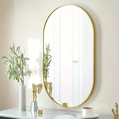 MirrorLuxe - Elegant Oval Reflection