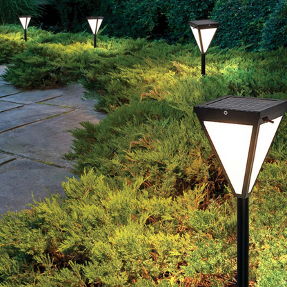 Orr Modern Design - Solar LED Outdoor Lamp, Weather-Resistant Black Metal Fixture-4