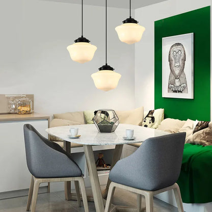 GlasLuxe - Retro Geometrisk Pendellampe