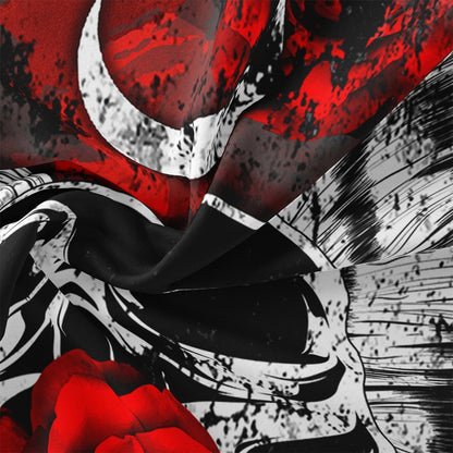 GothicLuxe - Skull & Rose-Themed Bed Set
