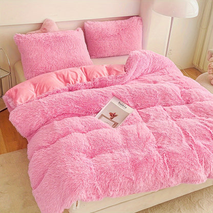 LuxeCocoon - Premium Samt Bettdecke und Kissen Set