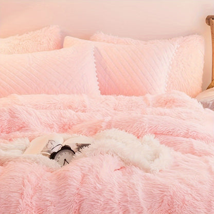 LuxeCocoon - Premium Samt Bettdecke und Kissen Set