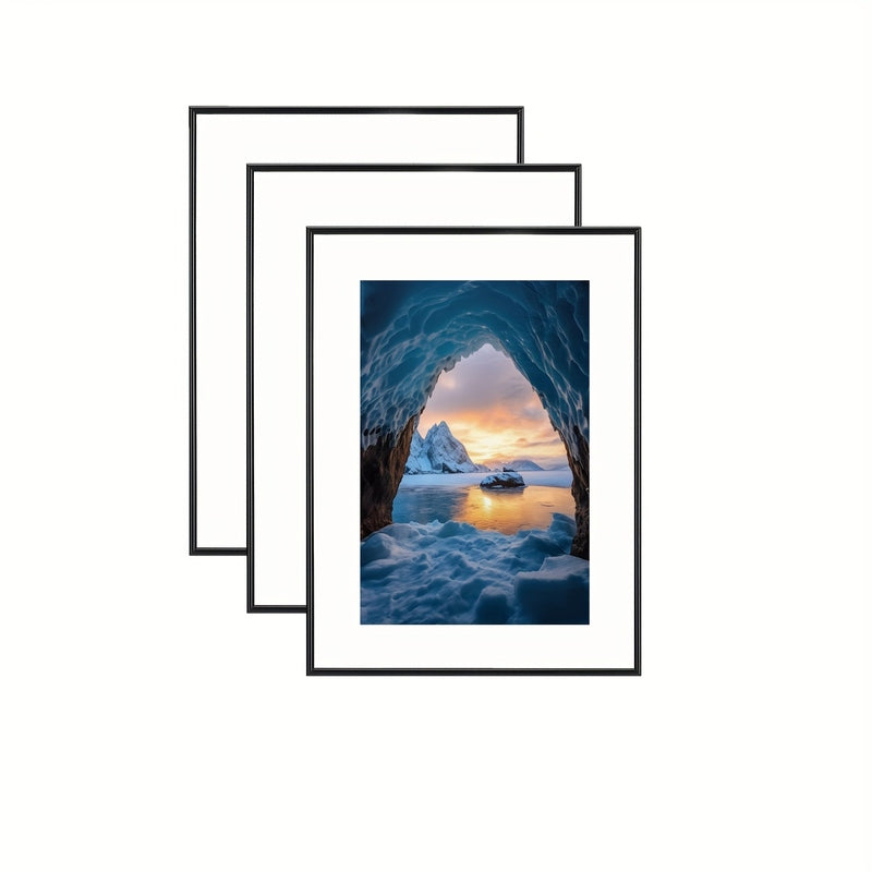 FrameCraft - 3-delt sort billedrammesæt