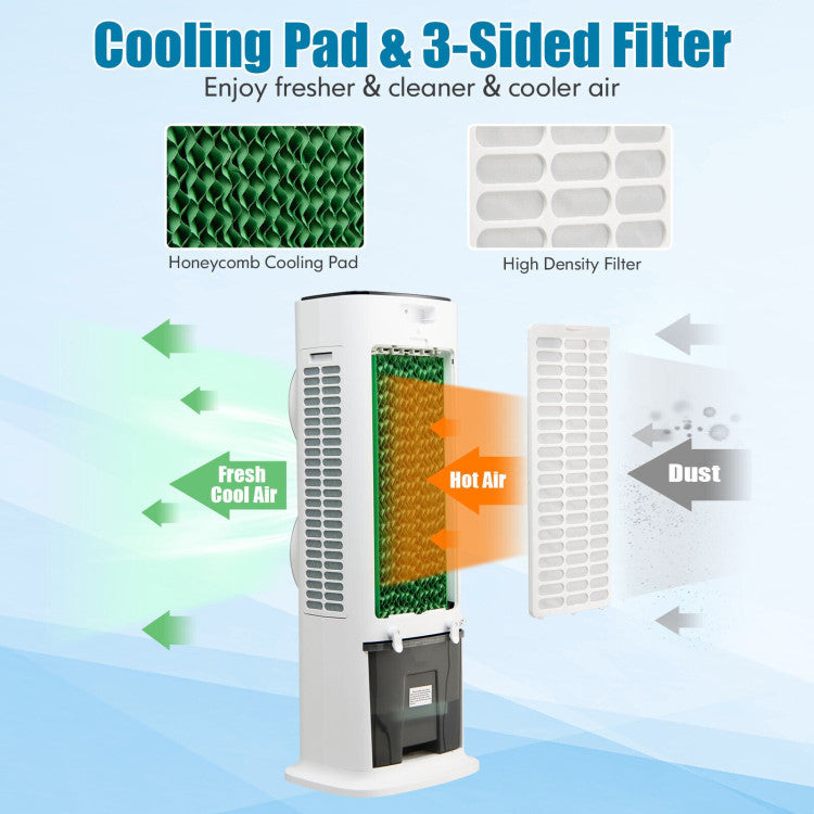3-in-1 Evaporative Air Cooler with 9H Timer Remote 6