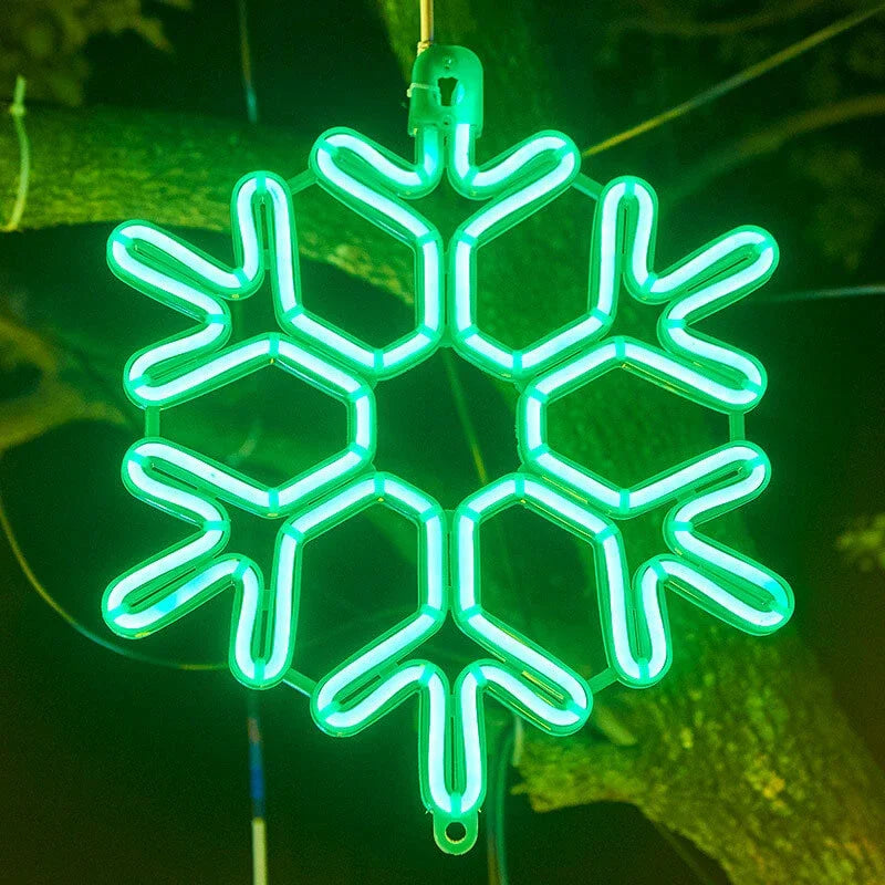 Elegant Snowflake LED Lights - Weather Resistant, Energy Efficient, Indoor/Outdoor Decor-4