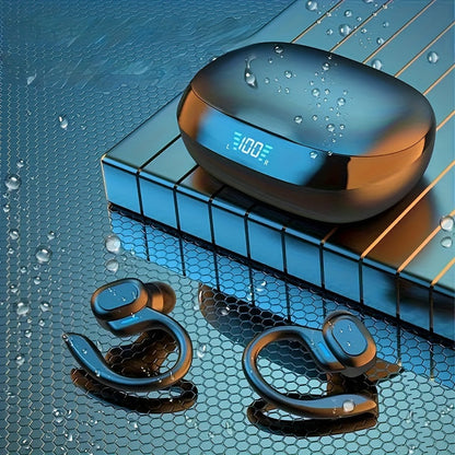 Waterproof Bluetooth Earbuds with Ergonomic Fit and Touch Control for Athletes - Wireless, IPX7 Rating, 6-Hour Battery Life-1