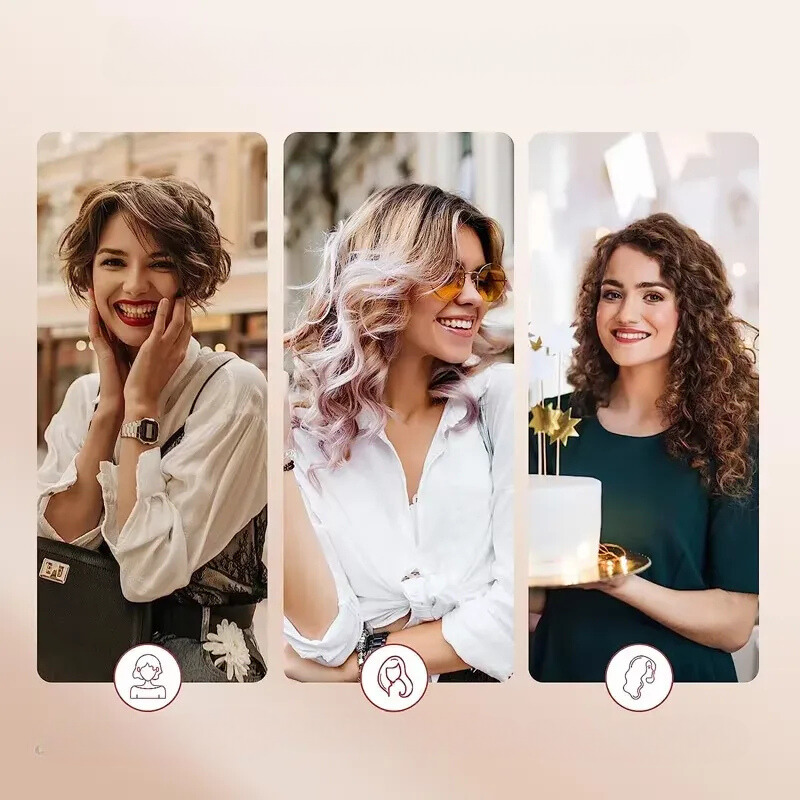 CurlFlex - Rizador de Cabello de Cerámica de Triple Barril