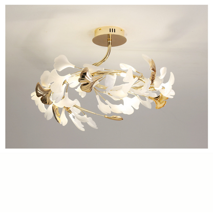 LuxeGingkoLeaf - Deckenlampe mit Gingko-Blatt-Design und subtiler Strahlkraft