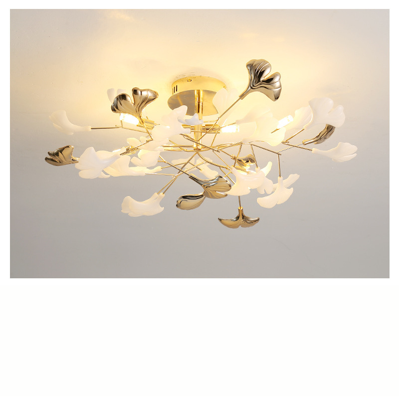 LuxeGingkoLeaf - Deckenlampe mit Gingko-Blatt-Design und subtiler Strahlkraft