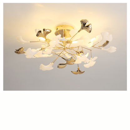 LuxeGingkoLeaf - Deckenlampe mit Gingko-Blatt-Design und subtiler Strahlkraft