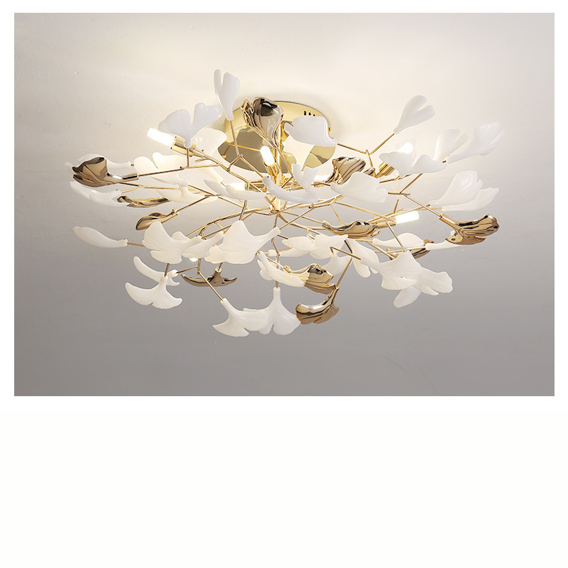 LuxeGingkoLeaf - Deckenlampe mit Gingko-Blatt-Design und subtiler Strahlkraft