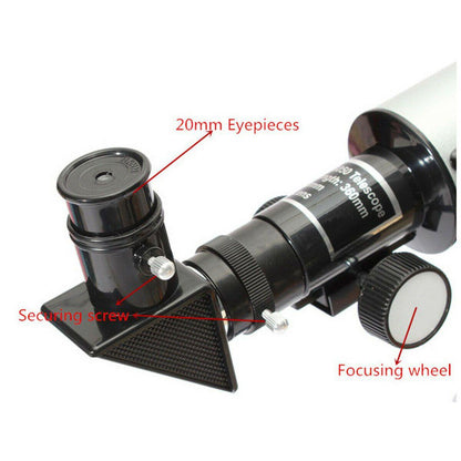 360x50mm 90x Zoom Astronomical Telescope + Tripod 7