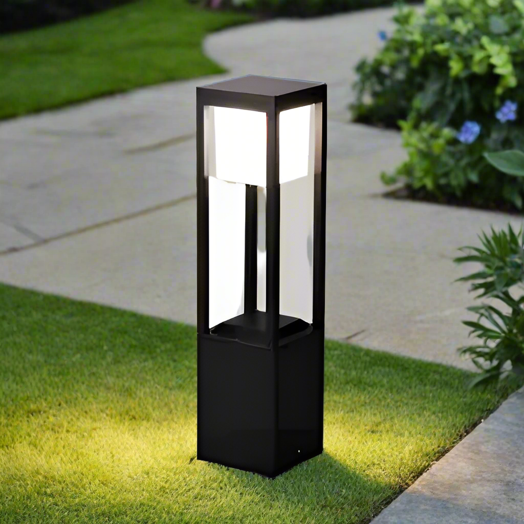 Nimbus Cube - 60cm Solar Garden Light with Warm White LED for Outdoor Use-5