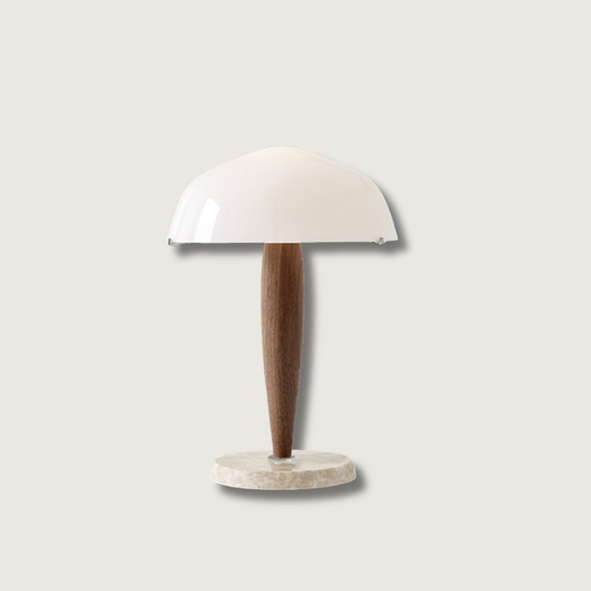 PureGlow – Marble Base Table Lamp with Glass Top