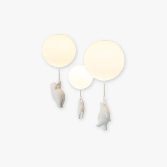 SkyLoom - Bear and Balloon Pendant Light for Kids