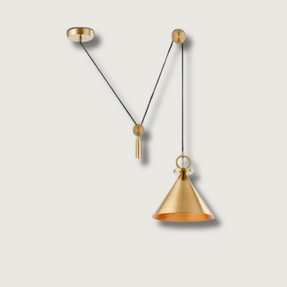 LuxeBalance – Modern Copper Ceiling Lamp