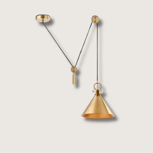 LuxeBalance – Modern Copper Ceiling Lamp