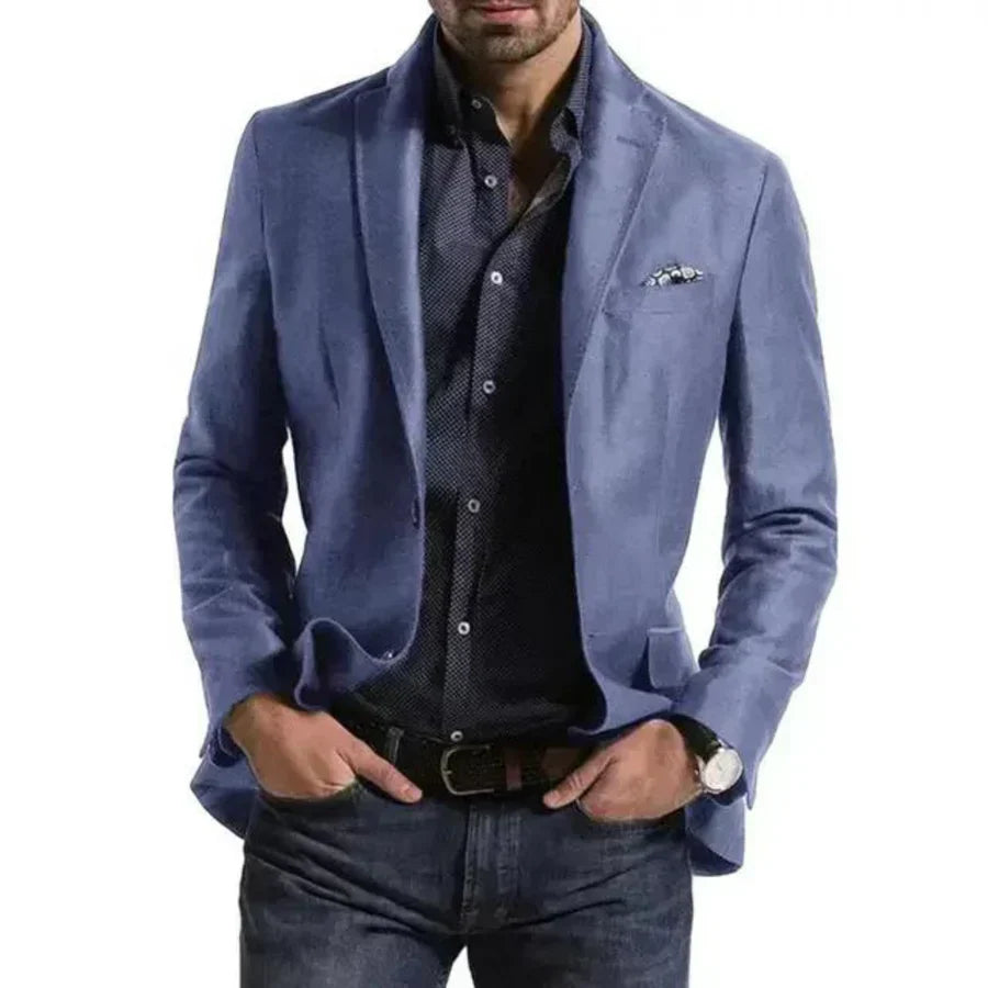 Brian - Elegant Men's Blazer Jacket with Diamond Pattern for Stylish Comfort-2