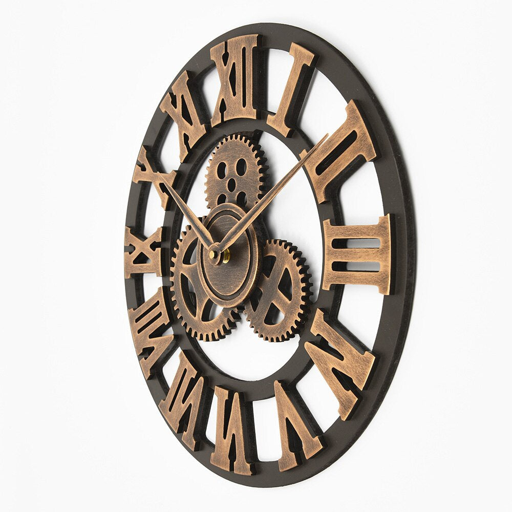 OpulentTick - Golden Wall Clock