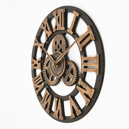 OpulentTick - Golden Wall Clock