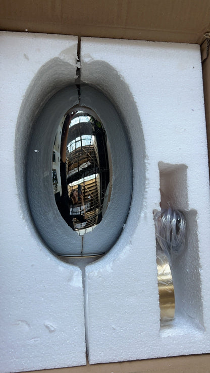 NebulaGlow - Lampe Suspendue Grise