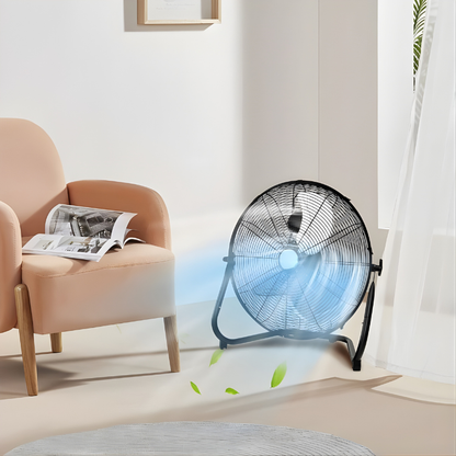 20-Inch High-Speed Floor Fan – Durable Metal Design with 3 Wind Modes | Strong Performance | For Indoor Ventilation & Heat Relief
