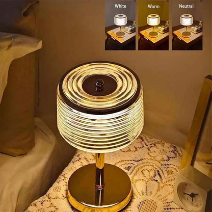 LumaRing - Lampe de table élégante avec des lignes épurées