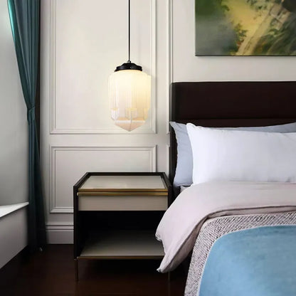 GlasLuxe - Retro Geometrisk Pendellampe