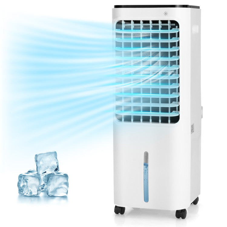 4-in-1 Evaporative Air Cooler with 12L Water Tank and 4 Ice Boxes 1