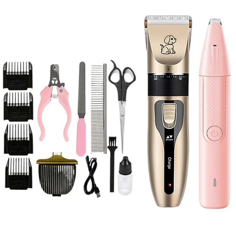 Whisper-Quiet Dog Grooming Clippers with Long-Lasting Battery and Precision Blades for Stress-Free Pet Care
