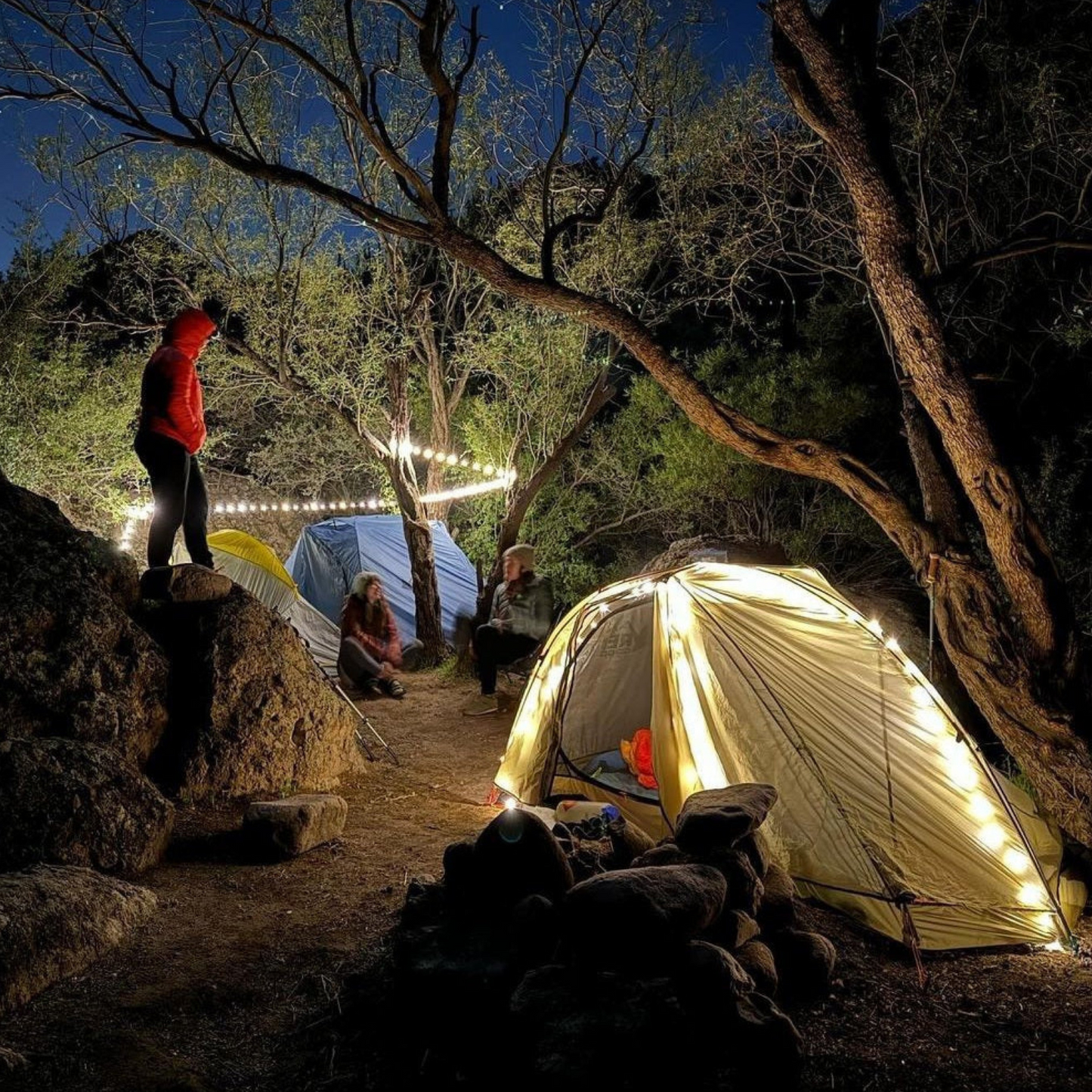 Waterproof Rechargeable Camping Lantern - LED Lights with 20-Hour Battery Life-2