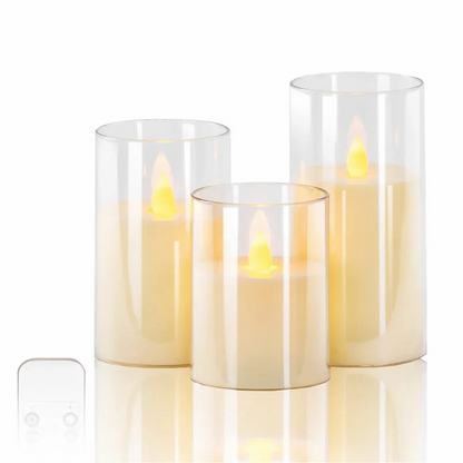 GlowLux - Decorative LED Flickering Candle Set